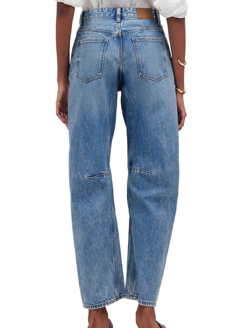 Madewell Darted Barrel Leg Jeans Dobbins Wash 28 - Picture 2 of 4